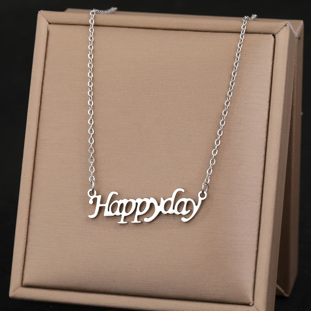 Happy day pendant necklace