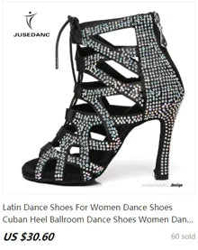 Latin Dance Shoes Women Dancing Shoes Ballroom Black Boots Ladies Waltz Shoes Wedding Shoes Girls Fashion Design 2024