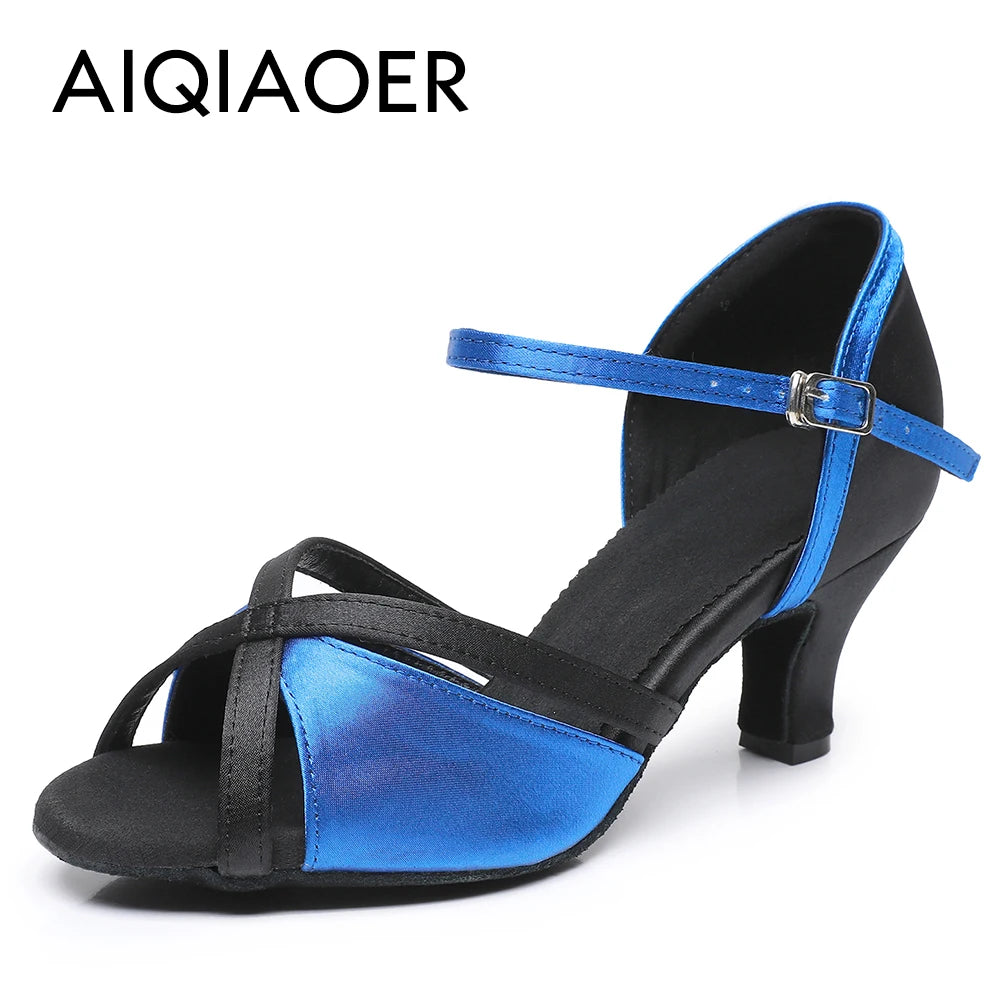 Women's Latin Dance Shoes Woman High Heels Sandals Women's Evening Heel Shoe Elegant Heeled Summer 2024 Standard Ballroom Latino