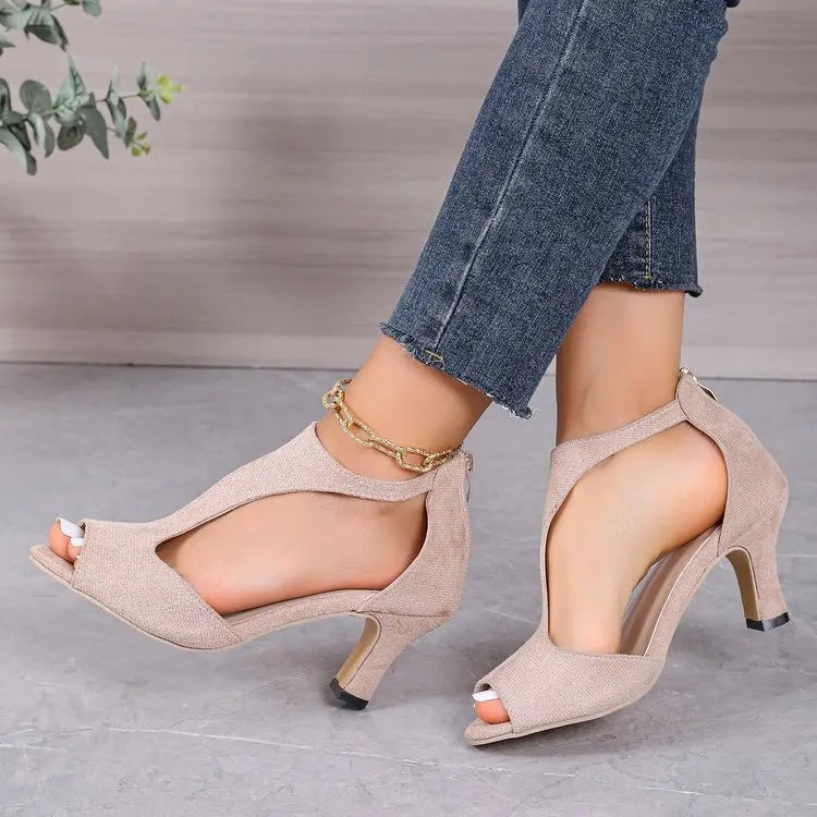Women's Latin dance shoes high heels 6cm wedding party ballroom dance rubber sole sexy sandals 2024 large size side hollow