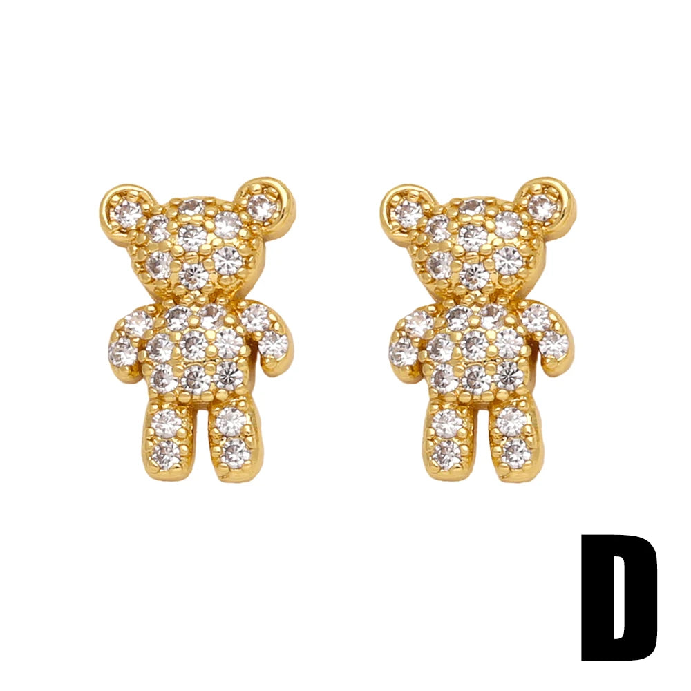 cz stud earrings