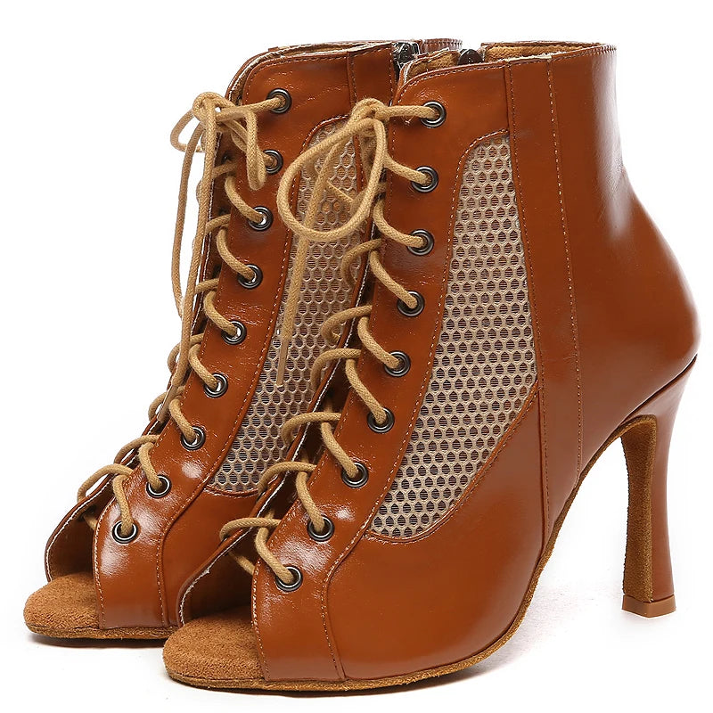 Dance Shoes Women Shoes Woman 2024 trend Latin Boots Waltz Jazz Dance Boots Wedding Shoes Cuban High Heels Luxury JuseDanc
