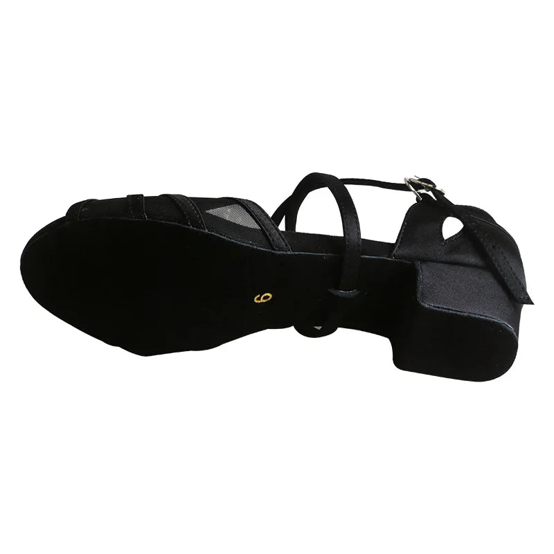 Wedopus Customized Black Ballroom Dance Shoes for Women 2024 Latin Dance Shoes Professional Ladies Low Heel