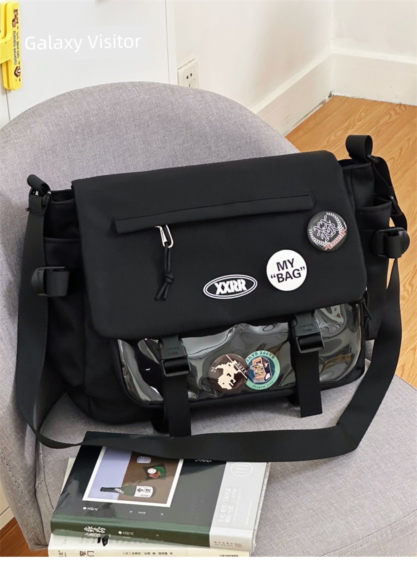 Parka College Student Class K-style Trendy Messenger Bag