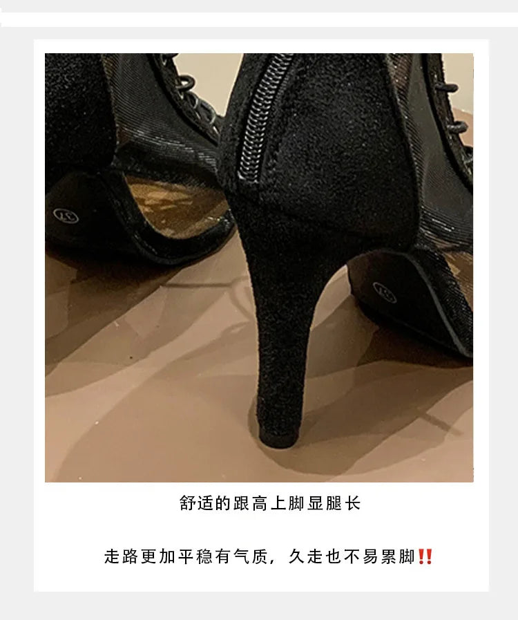 2024 Woman Pole Dance Boots Salsa Tango Ladies Party Shoes Dance Boots Ballroom Dancing Shoes Latin Dance Shoes
