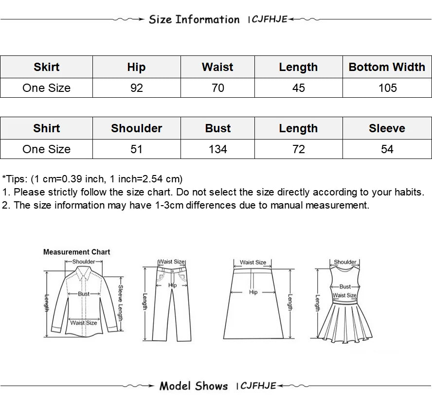 CJFHJE Harajuku Blue Two Piece Set Dress Women Striped Long Sleeve Shirt Autumn Pocket Fashion Khaki A-line Elegant Lady Skirts