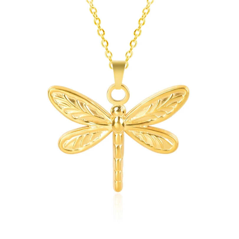 necklace with dragonfly pendant