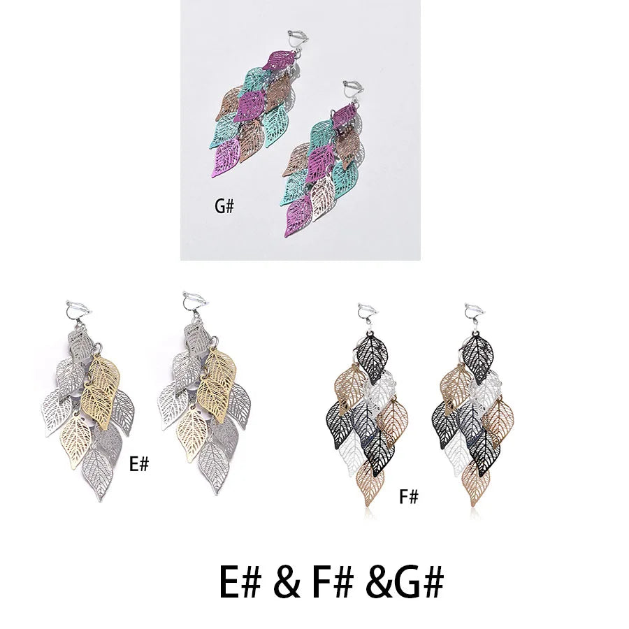 leaf earrings