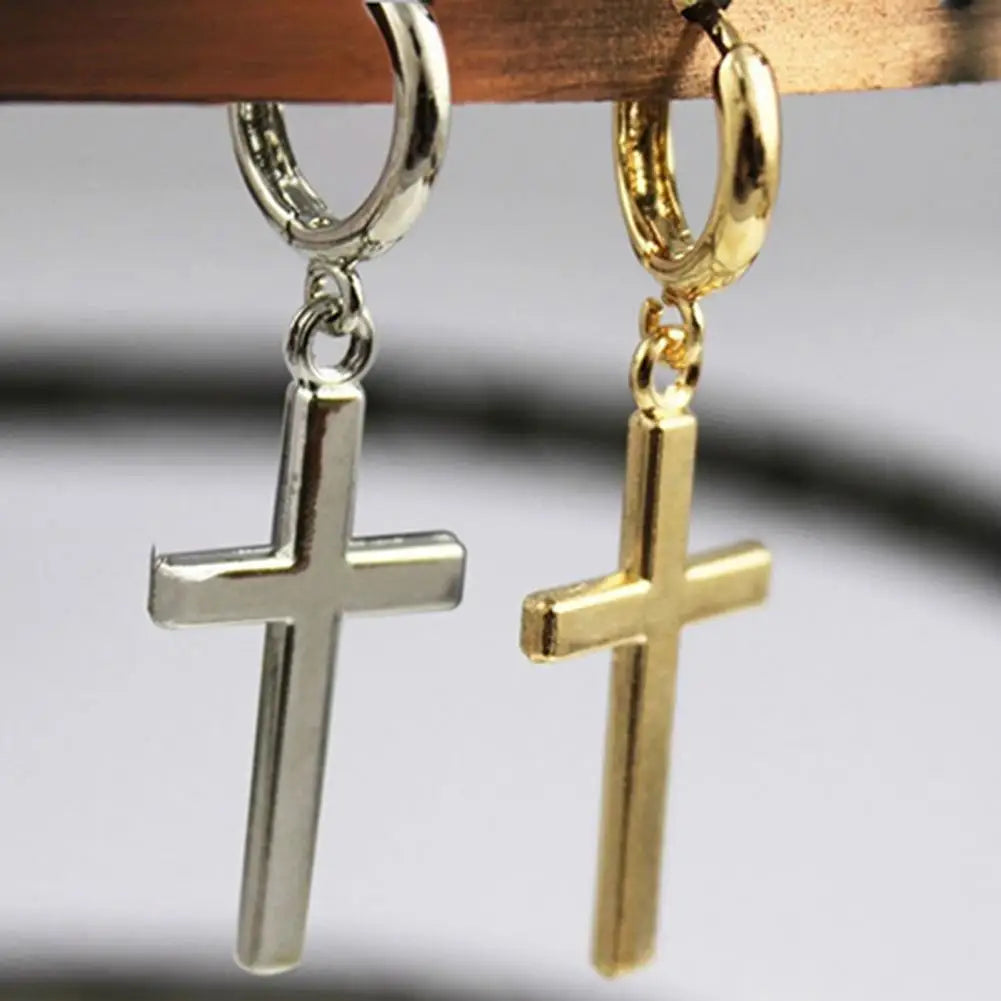 cross earrings women