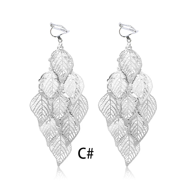 leaf earrings