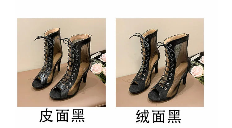 2024 Woman Pole Dance Boots Salsa Tango Ladies Party Shoes Dance Boots Ballroom Dancing Shoes Latin Dance Shoes
