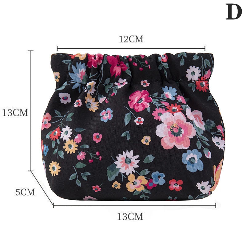 floral makeup bag