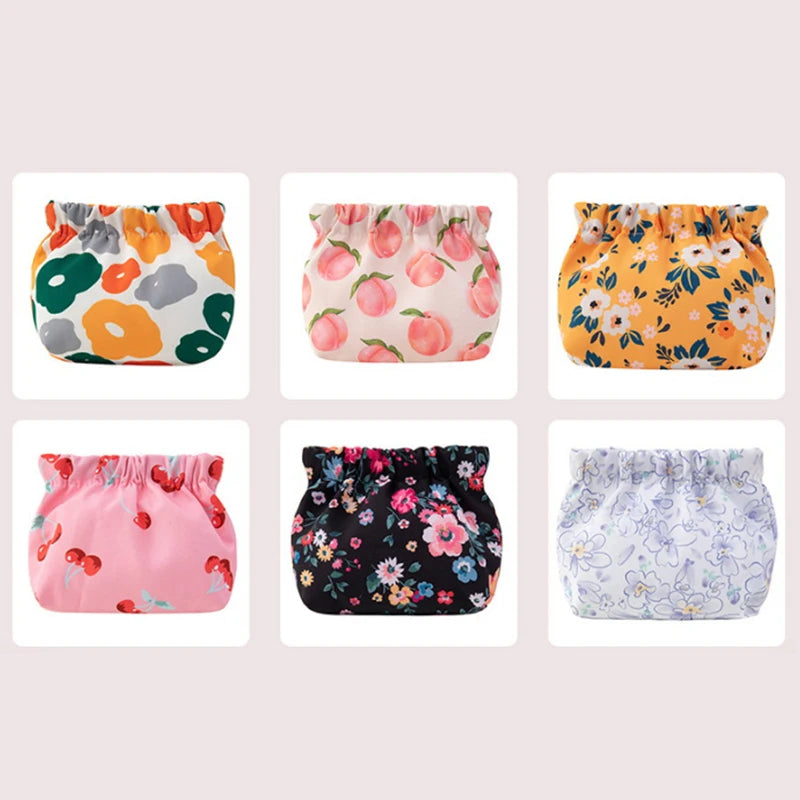 floral makeup bag