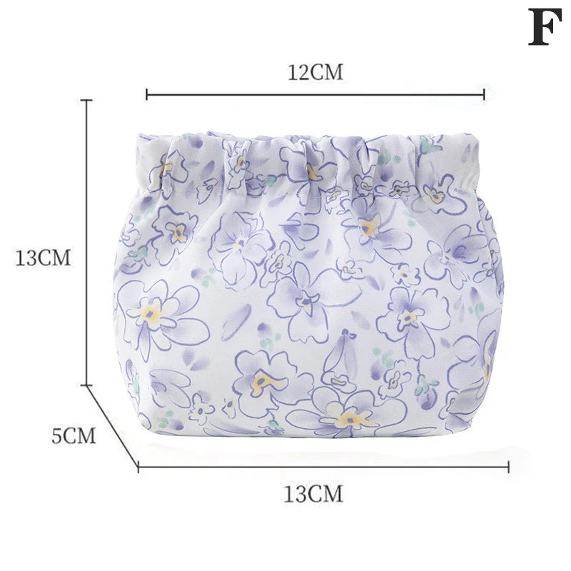 floral makeup bag