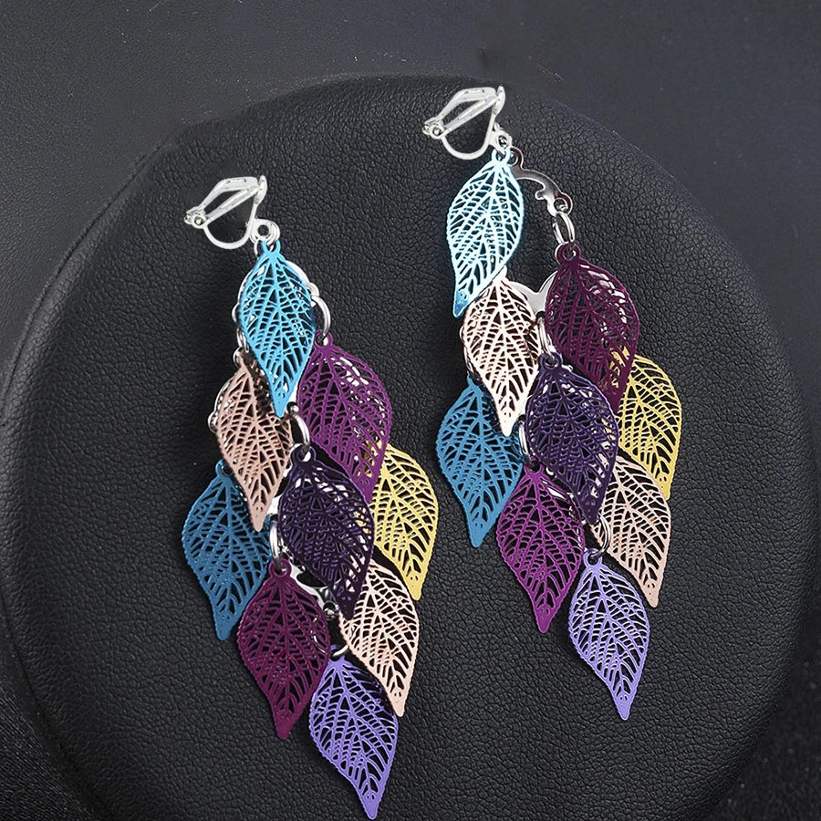 leaf earrings