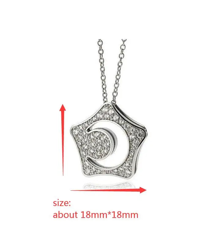 star and moon necklace