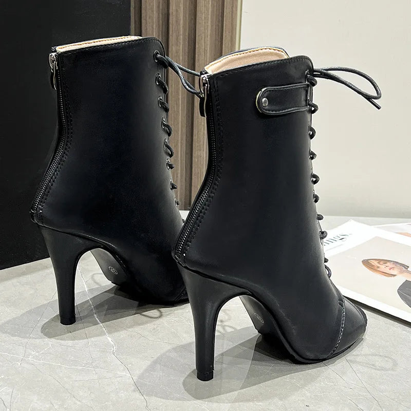 Women's 2024 Brand Party Boots Women's Sexy Stilettos High Heels Footwear Women Latin Dance Heels Shoes Latin 2024 for Ballroom