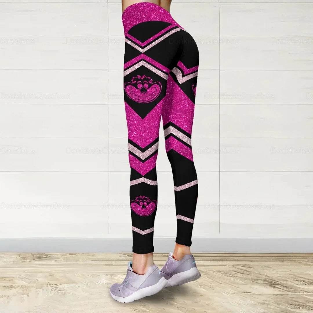 Disney Cheshire Cat 3D Hoodie Women's Hoodie Set Yoga Pants Sweatpants Women's Disney Yoga Hoodie Leggings Fashion Tracksuit