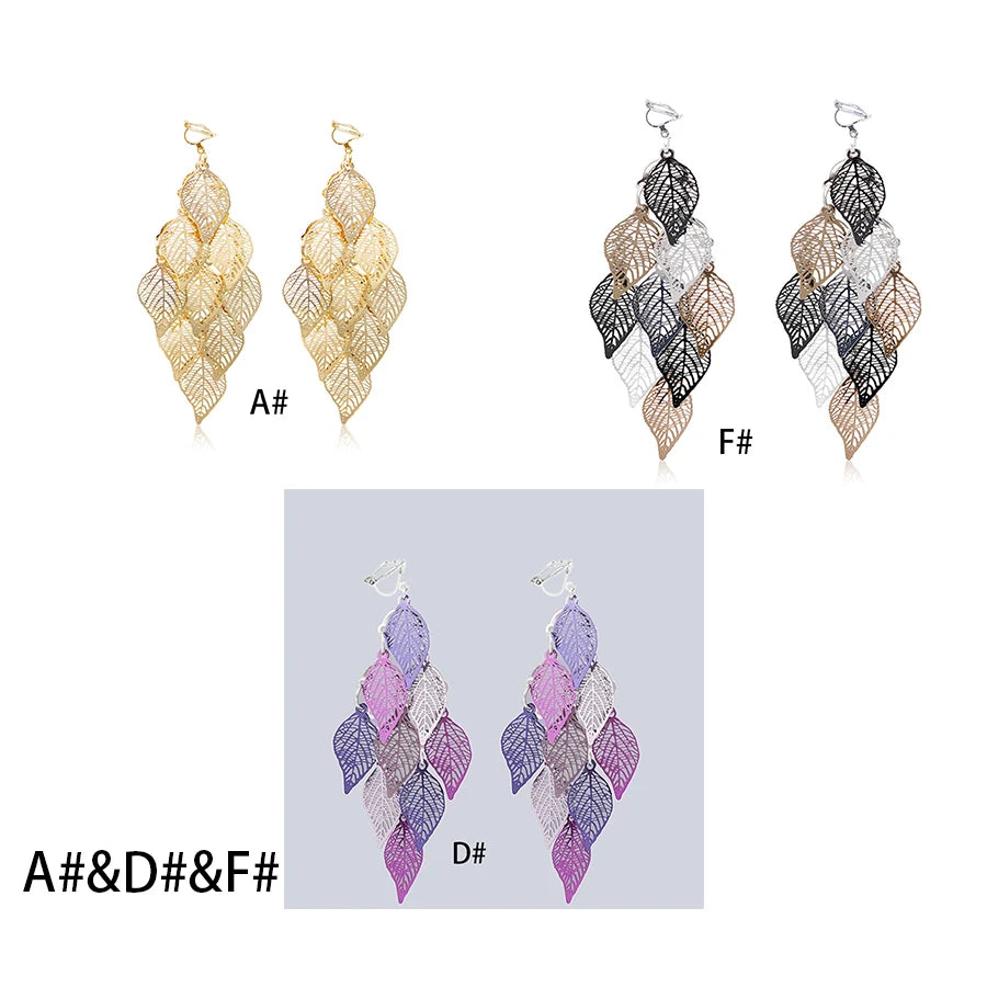 leaf earrings