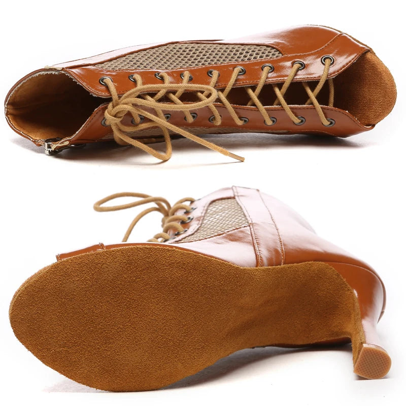 Dance Shoes Women Shoes Woman 2024 trend Latin Boots Waltz Jazz Dance Boots Wedding Shoes Cuban High Heels Luxury JuseDanc