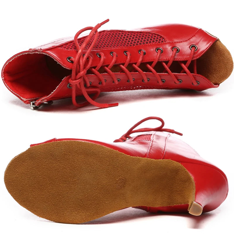 Dance Shoes Women Shoes Woman 2024 trend Latin Boots Waltz Jazz Dance Boots Wedding Shoes Cuban High Heels Luxury JuseDanc