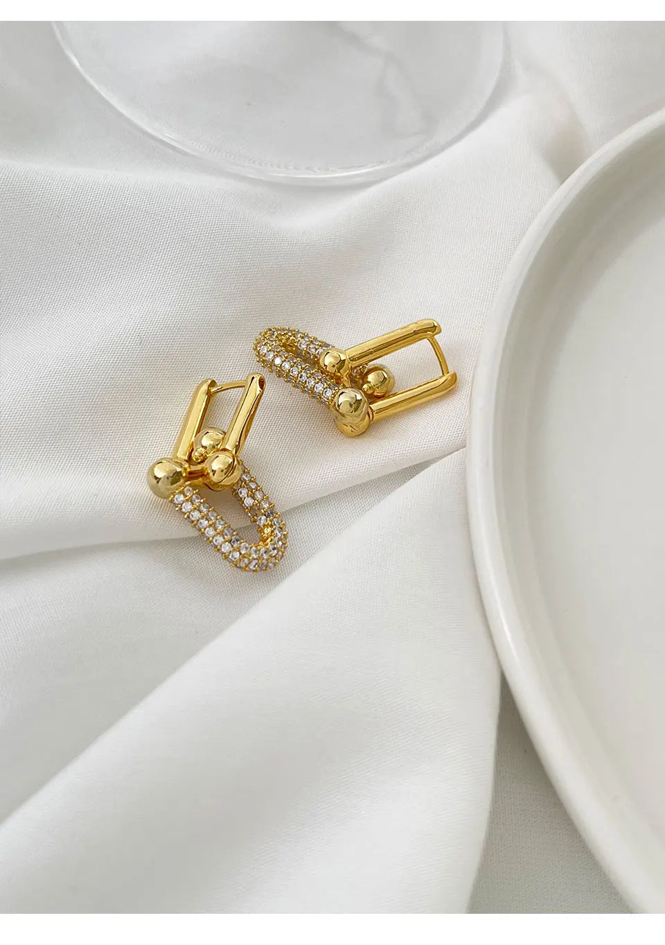 u shaped hoop earrings