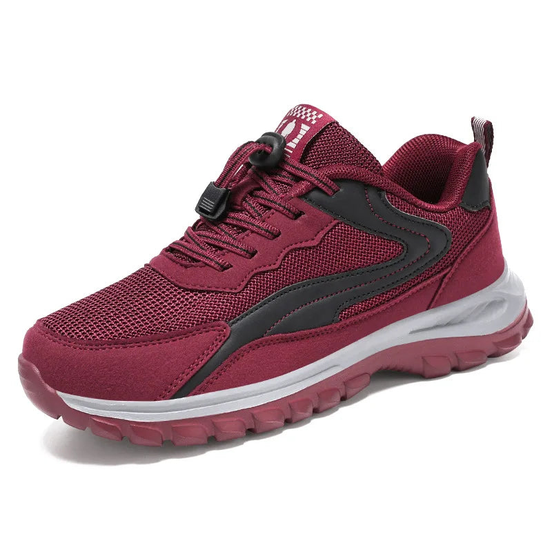 Running Shoes For Women Slip On Lightweight Lace-Up Platform Sneakers Women's Comfortable Breathable Casual Walking Shoes