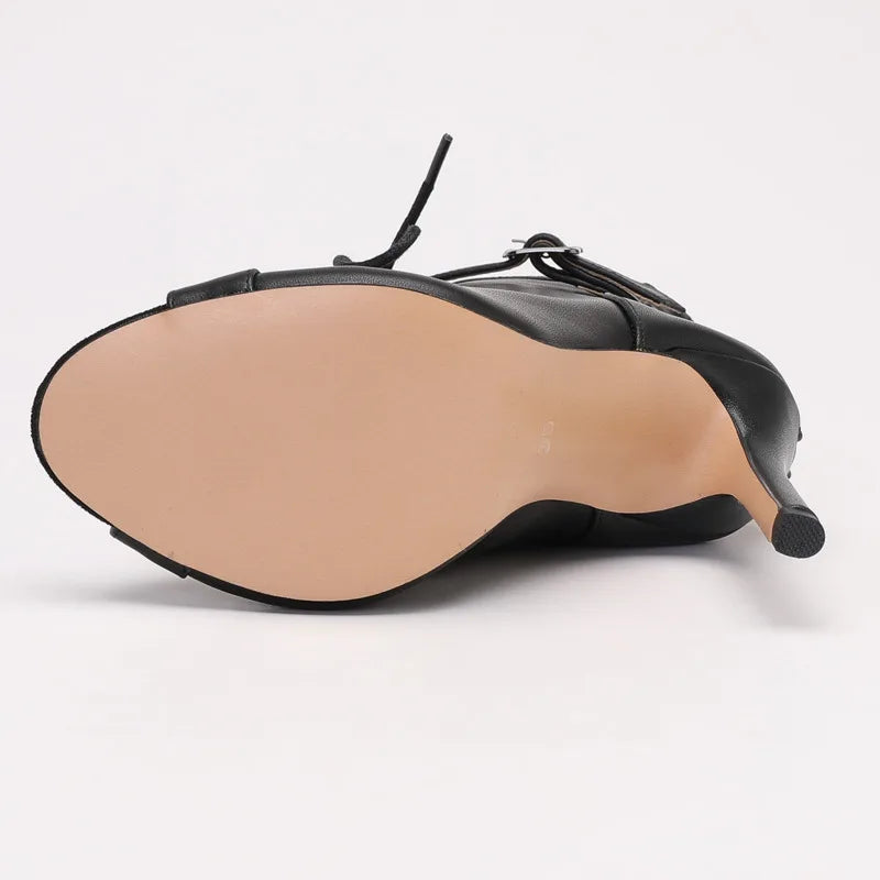 2024 Trend Female Shoes Ballroom Suede Sole Customizable Latin Dancing Outdoor Sexy Stilettos Booties Plus Size