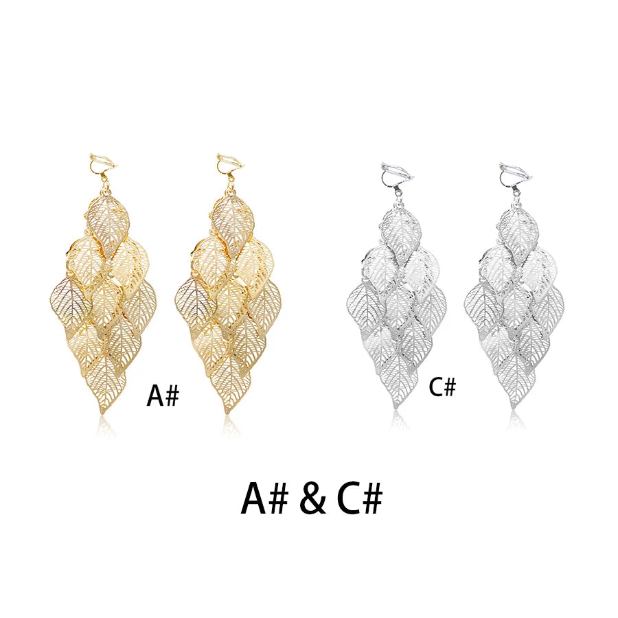 leaf earrings
