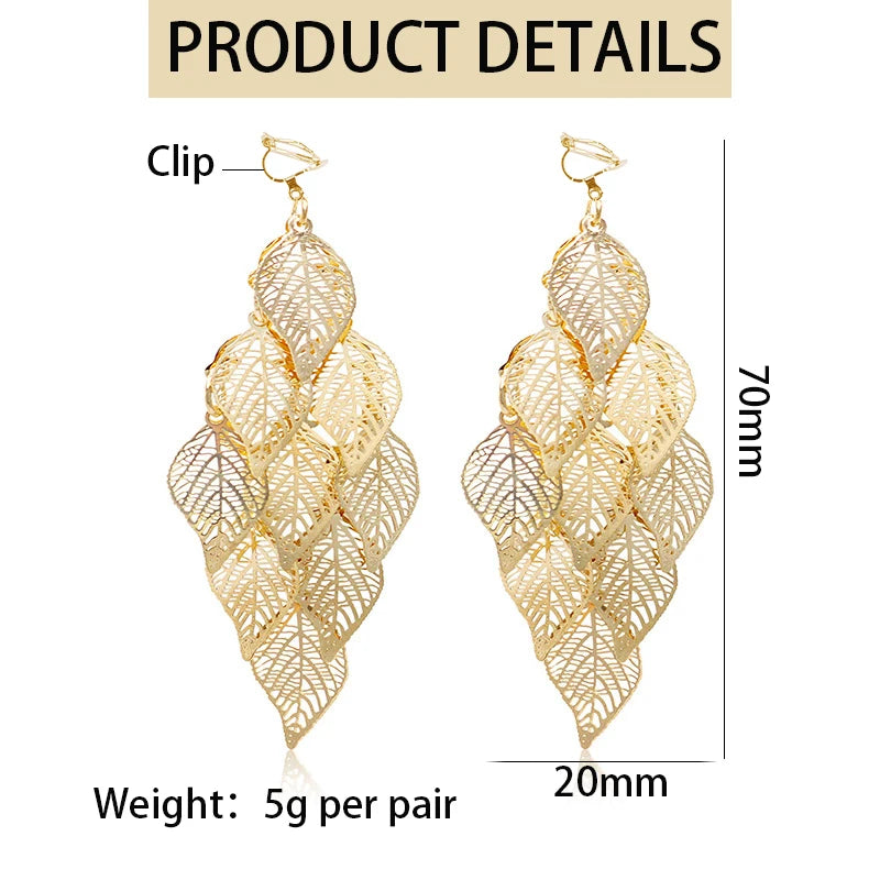 leaf earrings