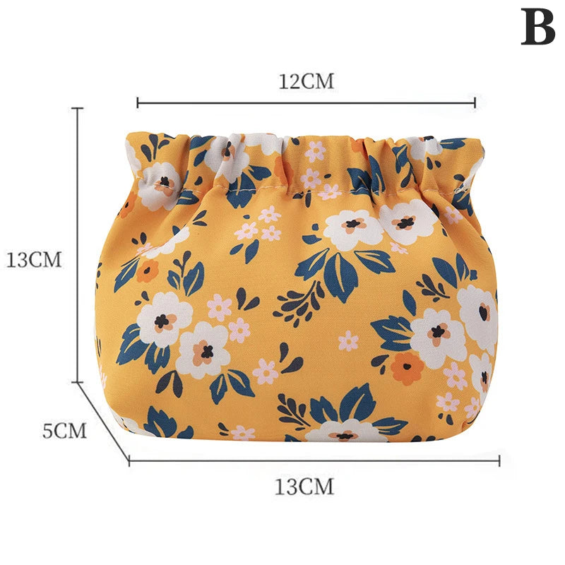 floral makeup bag