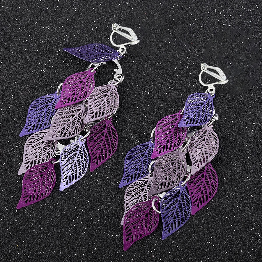 leaf earrings
