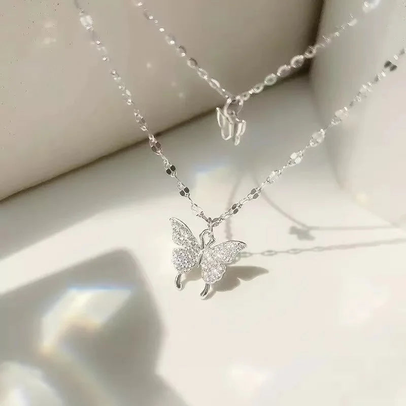 French Short Clavicle Chain New Flower Fairy Light Luxury Minority Design