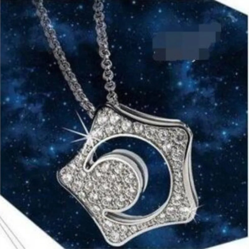 moon and star necklace