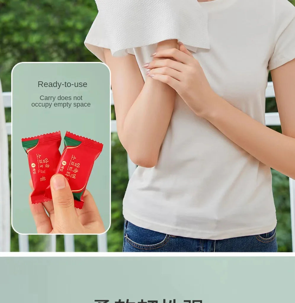 compressed towels | disposable compressed towels | Pink Emotions