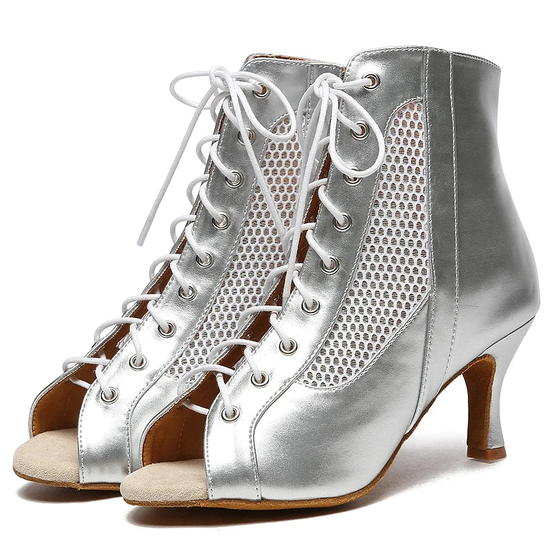 Dance Shoes Women Shoes Woman 2024 trend Latin Boots Waltz Jazz Dance Boots Wedding Shoes Cuban High Heels Luxury JuseDanc