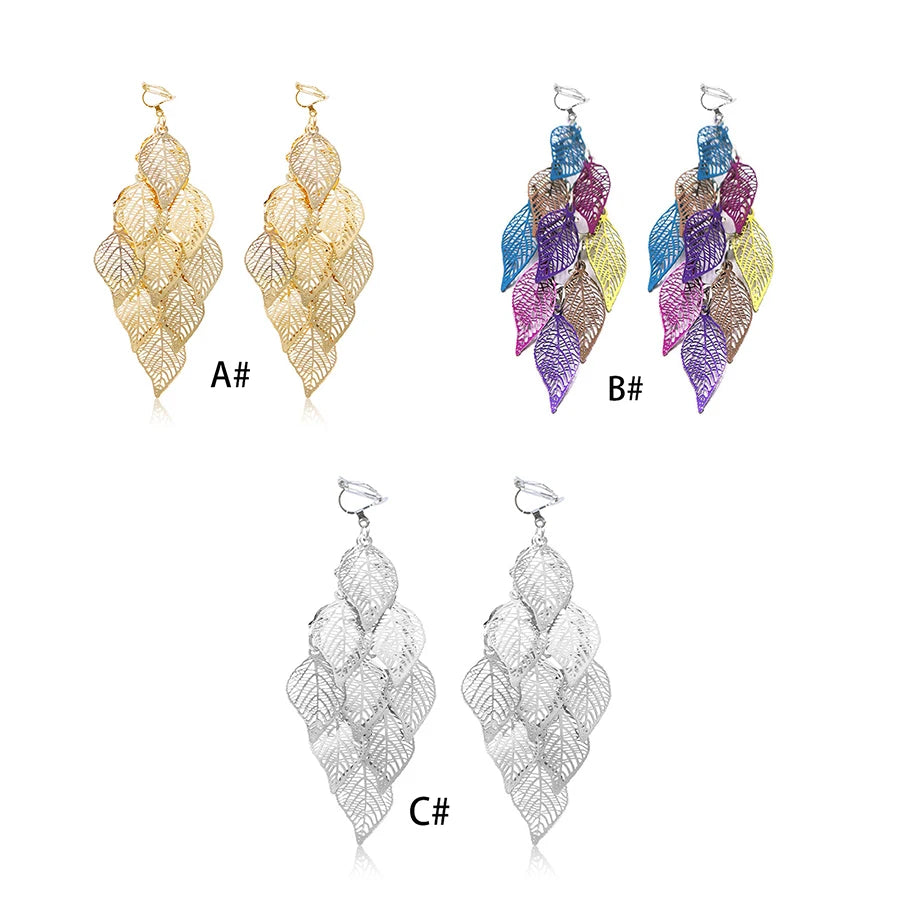 leaf earrings