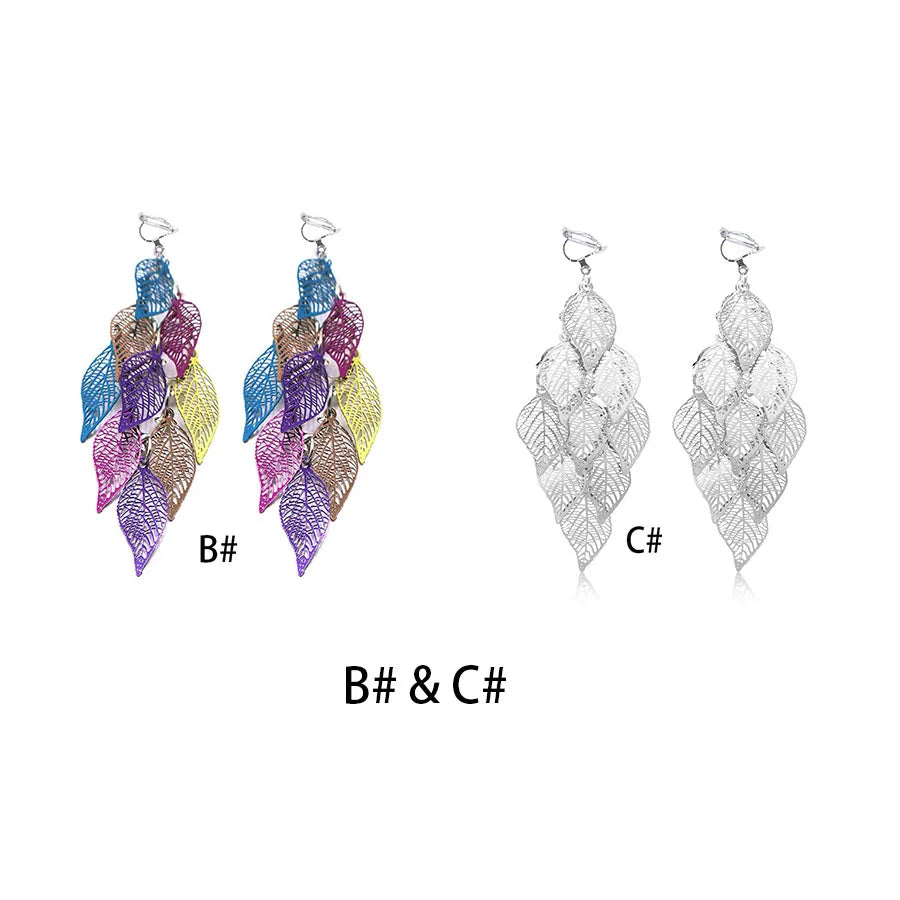 leaf earrings