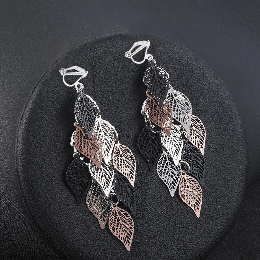 leaf earrings