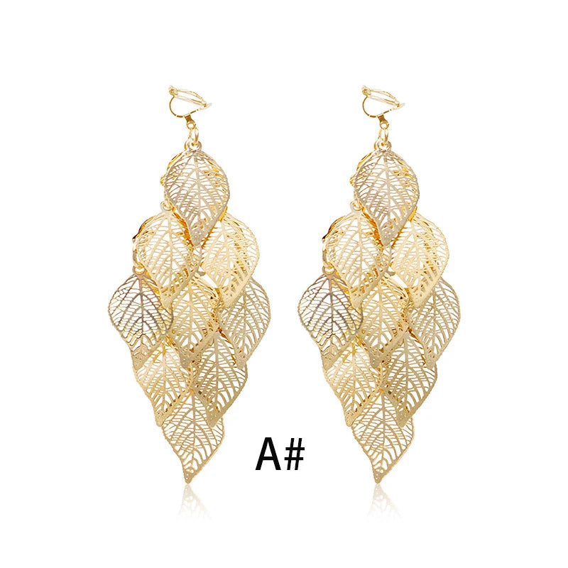 leaf earrings