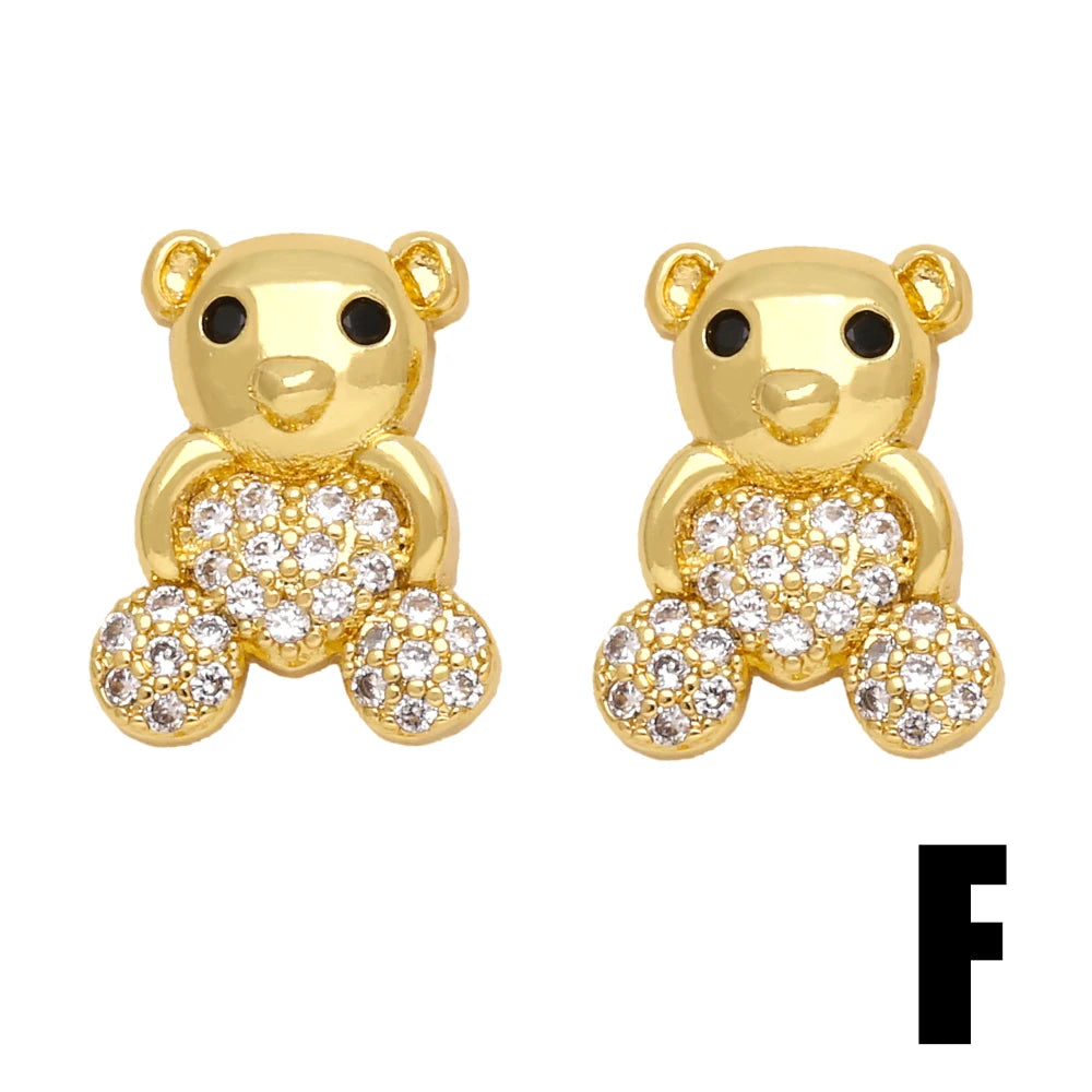 cz stud earrings