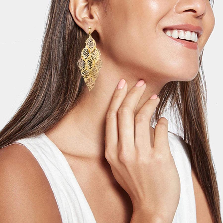 leaf earrings