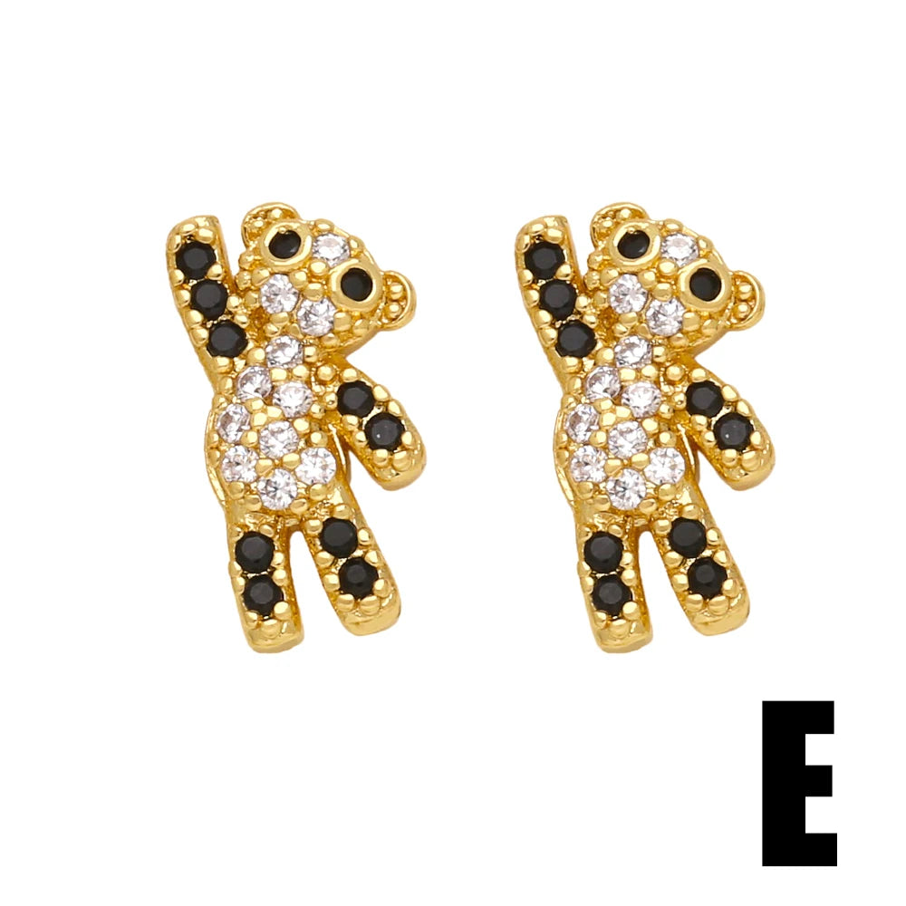 cz stud earrings