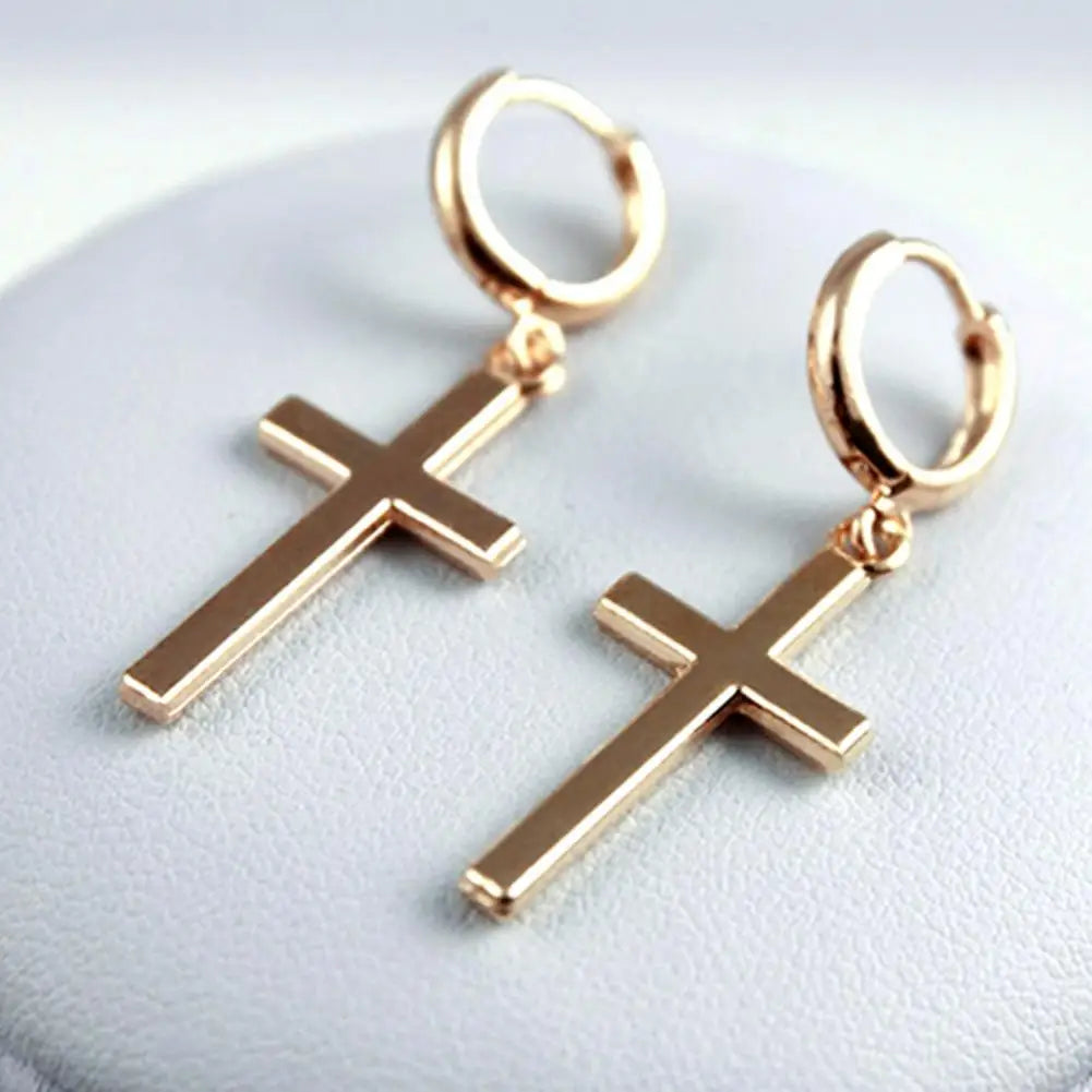 cross earrings women