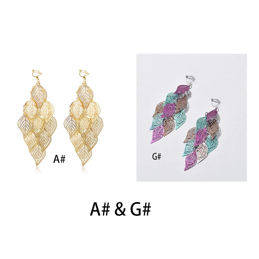 leaf earrings