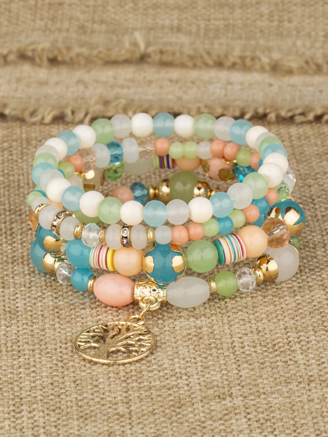 acrylic bead bracelet