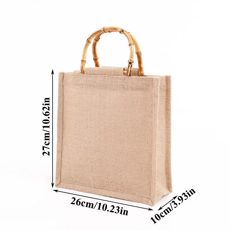 burlap jute tote bags
