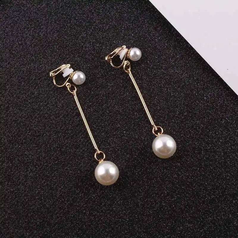 clip on pearl earrings