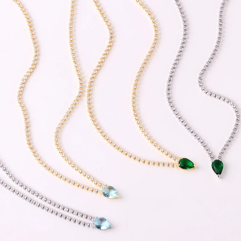cubic zirconia necklaces