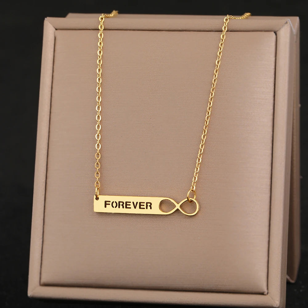 forever text necklace